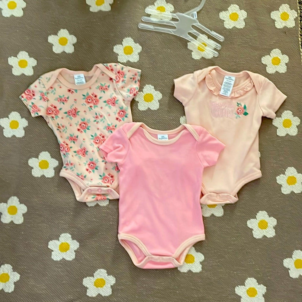 Little Beginnings 3-6 month 3pc onesies
